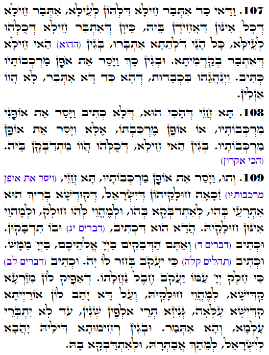 Holy Zohar text. Daily Zohar -3261