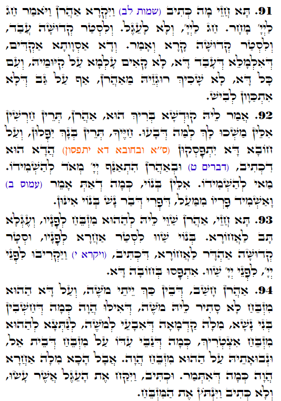 Holy Zohar text. Daily Zohar -3292