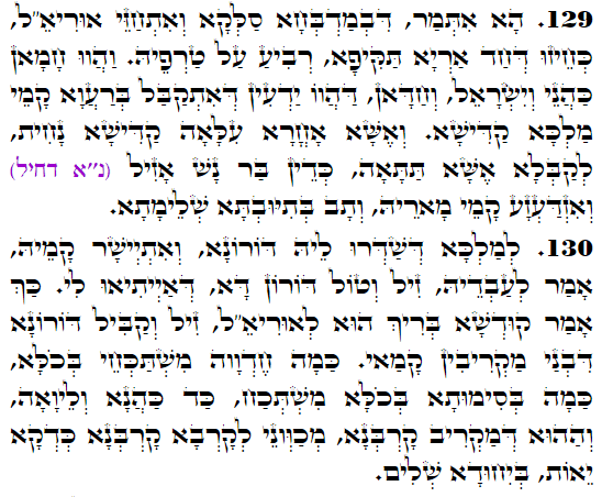 Holy Zohar text. Daily Zohar -3609