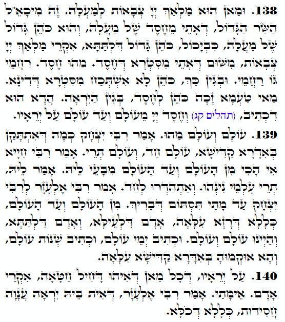 Holy Zohar text. Daily Zohar -3650