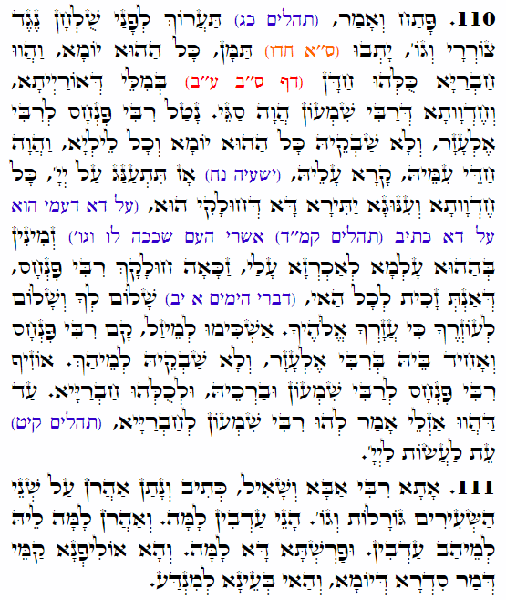 Holy Zohar text. Daily Zohar -3932