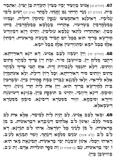 Saint Zohar texte. Zohar Quotidien -1094