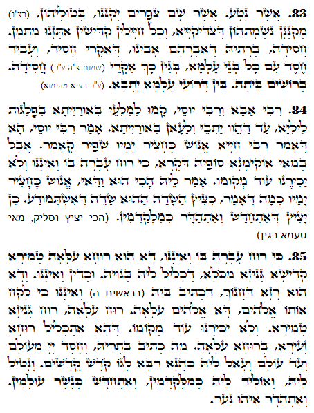 Holy Zohar text. Daily Zohar -1099