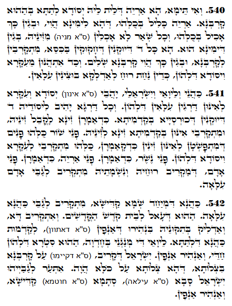 Holy Zohar text. Daily Zohar -1261