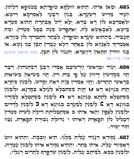 Texto do Zorah Sagrado. Zohar Diário -1316